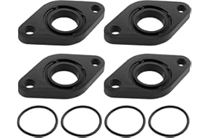 YINETTECH 4 Sets Carburetor Intake Manifold Gasket Fit 50cc Scooter Intake Manifold Bakelite Pad Compatible with ATU Compatible with Boatian Compatible with GY650 60x17x6mm