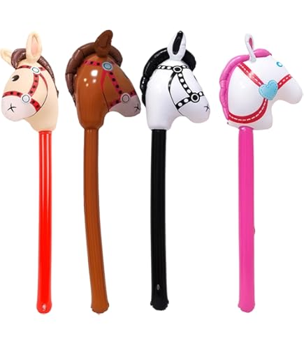 Inflatable Stick Horse Stick For Kids Horse Themed Birthday Party