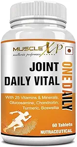 MuscleXP MultiVitamin Joint One Daily Vital with Glucosamine, Chondroitin, Curcumin 95% - 60 Tablets