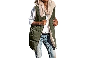 Cubinest Fahrradweste Damen XXL Herbst Lang Winterjacke Übergangsjacke Schwarz Ärmellose Winter Warm Jacke Steppweste Tragbare Schlanke Mit Kapuze Weste Mantel