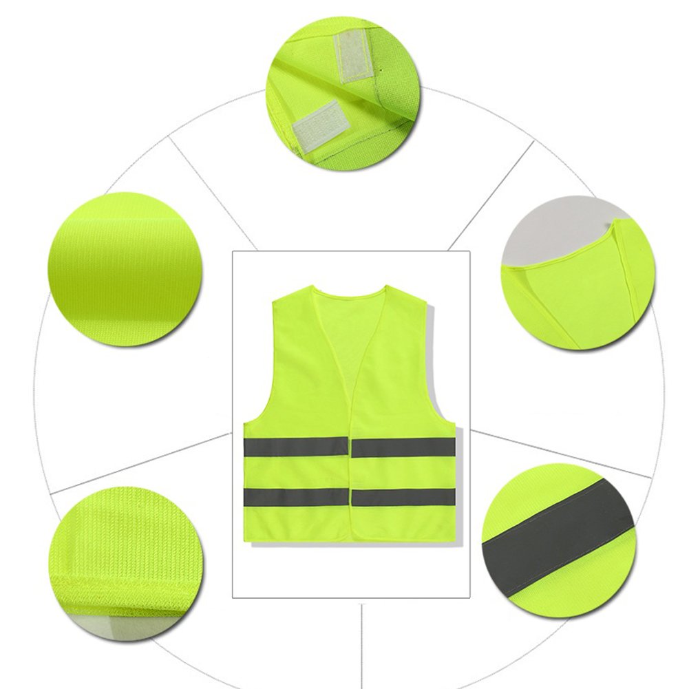 Hosaire-EN471-Car-Reflective-Safety-Vest-Yellow-Crease-Resistant-Washable-Standard-Size