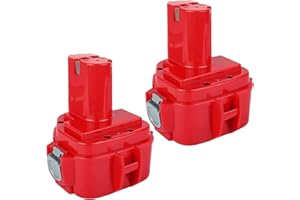 POWTREE 2X 12V 4000mAh Ersatzakku für Makita 1220 1222 PA12 1233S 1234 1233 1235 1235B 1235F 192696-2 192698-8 192698-A 193138-9 193157-5 Werkzeugakku