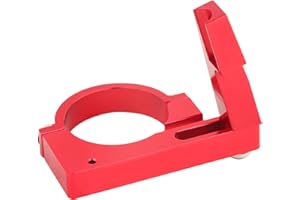 Fishlor Adattatore deragliatore per Bici da Strada, in Lega di Alluminio Ultraleggera Adattatore per Fascetta per deragliatore Anteriore Bici Bicicletta Pieghevole(Rosso)