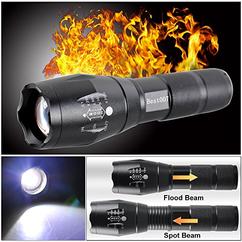 Best 007 LED Fahrradbeleuchtung, Fahrradlampe Fahrradlicht Set inkl. 1000 Lumen, Haltbarkeit,Wasserdicht 3 Licht-Modi für Berg-Radfahren, Camping und täglichen Gebrauch - 4