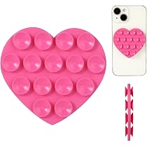 Gifyym Supporto Ventosa Silicone Per Telefono - Adesivo Universale Per Selfie E Video