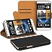 Produktbild HTC One Max Hülle Bookstyle mit Standfunktion I von EAZY CASE I Book-Style Case aufklappbar, Schutzhülle, Flipcase, Flipstyle, Flipcover mit 2 Kartenfächern aus Kunstleder, Schwarz