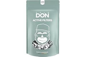 CALM DON® Active Filter | Premium Aktivkohlefilter slim ø5.9mm mit Kokosaktivkohle [250 Filter] REFILL