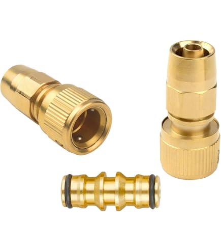 FUATY 3 pezzi Kit di riparazione del tubo flessibile dell'acqua del connettore del tubo flessibile del tubo flessibile di estensione del tubo adattatore per tubo da 1/2 di pollice