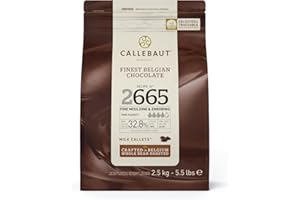 ‎CALLEBAUT CALLEBAUT Receipe No. 2665 - Kuvertüre Callets, Vollmich Schokolade, 32,8% Kakao 1 x 2500 G