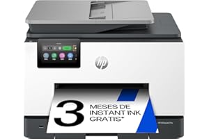 HP OfficeJet Pro 9132e, Impresora multifunción Profesional de inyección de Tinta A4 a Color, Copia, Escáner, Fax, Wi-Fi, Doble Bandeja, Impresión a Doble Cara, 3 Meses Instant Ink, Gris