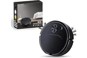 Yunir Robot Aspirador De Bajo Ruido, Barrido Aspirador Trapeador 3 En 1 Limpiador Automático De Succión Fuerte, Bueno para Limpiar Pelos De Mascotas, Alfombras, Pisos Duros