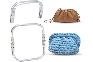 ‎CHGCRAFT CHGCRAFT 2 Stück 16,2cm Taschenrahmen Verschluesse Aluminium Geldbeutel Rahmen Quadratisch zusammen gebaute Taschen-Kupplungs Rahmen für DIY Craft Dinner Beutel Tasche, 8,8x16,2x2 cm