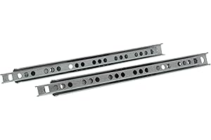 ToniTec 1 paio di guide per cassetti estraibili a sfera 17 mm, lunghezza scanalatura 310 mm