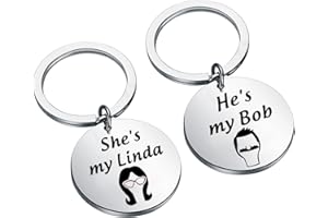 GENERIC Burgers Inspired Gift Couple Keychian Set You’re the Linda to my Bob Valentine’s Day Gift