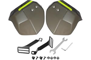 X AUTOHAUX 1 Set Universal Black Motorcycle Handlebar Handguard Hand Guards Protector for ATV Dirt Bike W/Mounting Kits