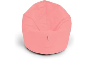 ‎BUBIBAG BuBiBag Sitzsack XXL, Sitzsack XXL für Erwachsene - XXL Sitzsäcke, Sitzkissen oder Gaming Sitzsack, geliefert mit Füllung (145 cm Durchmesser, puderrosa)