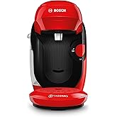 Bosch - Cafetera Tassimo Style Friendly, Hasta 70 bebidas, OneTouch, INTELLIBREW™, Rojo, TAS113E