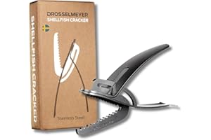 DROSSELMEYER Casse-crustacés - Pince à crabe et homard - Spécial Fruit de Mer - Ouvre-fruits de Mer Solide et Résistant - Matière: Acier Inoxydable - Conçu et Produit en Suède - Casse-coquilles