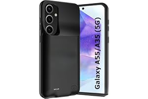 Fraternize Akkugehäuse für Galaxy A35/A55, Ladedeckel, tragbar, wiederaufladbar, 7000 mAh, Galaxy A35/A55 5G (6,6 Zoll), erweitertes Akku-Ladegerät
