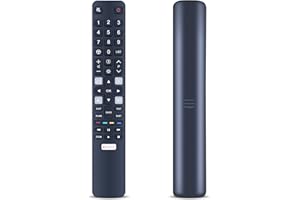 GOUYESHO RC802N CRC802N YU14 pilot zastępczy do TCL 4K HDR Android TV, kompatybilny z 32HD5506 43UC6406 49UC6306 65UC6406 65DC766 65EC780 75EP660 U43P6046 U43P6046 49S7096 cm