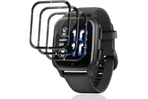 Jewloofa Vetro Temperato per Garmin Venu Sq 2 Pellicola Protettiva [3 Pezzi], Durezza 9H/Anti-Impronte, Vetro Pellicola Protettiva per Garmin Venu Sq 2