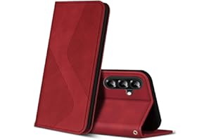 ZONNAVI Etui do Samsung Galaxy A26 5G, etui z klapką ze skóry PU z [gniazdo na karty] [stojak] [magnetyczny], pokrowiec z klapką do Samsung A26 5G (czerwony)