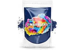 MARBLERS Blue Mica Powder [Fine Navy] 3 oz (85 g) | Grado cosmético | Pigmento de resina epoxi | tinte, no tóxico, vegano, libre de crueldad animal, brillo de labios, uñas, mantequilla corporal