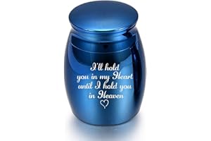 LIKEUDO Small Urns Mini Cremation Human Ashes Holder Stainless Steel Memorial Keepsake Ash Funeral Urn for Pet Small Ashes Urns for dog pet