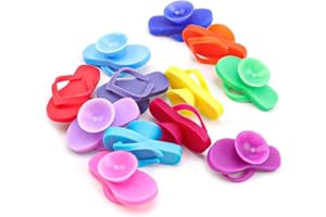 0XBIT 12 Piezas Marcadores Vasos, Marcadores de Silicona de Colores con Ventosa, Color Aleatorio, Reutilizable Marcadores Copas de Vino para Vaso Agua, Copa Vino