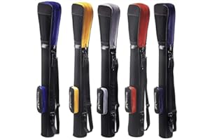 SILVERLINE+KILLAGOLF Borsa da golf, borsa da viaggio, borsa per pistola, borsa per il trasporto con copertura protettiva integrata e tasca esterna, per fino a 8 racchette | 1 confezione Killagolf©-Tees Free (blu marino)