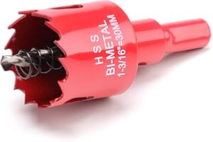 ITOOLFIRM 30mm Hole Saws Cutter, HSS Bi-Metal Drill Bit for Wood, Plastic, UPVC, Fiberglass and Plasterboard