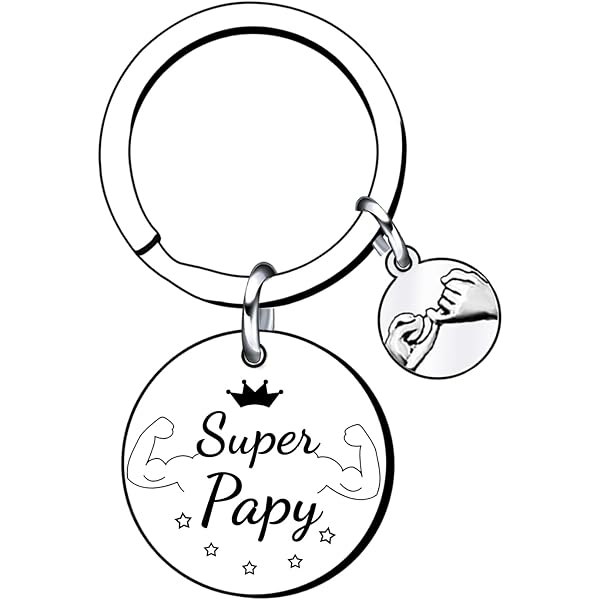 Porte-clés En Bois Gravé "Papi Je T'aime" - Cadeau Personnalisable Fête Des Pères, Grands-Pères, Anniversaire