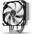 Nox Hummer H-312 - NXHUMMERH312 - Ventilador CPU 120 mm PMW, compatible Intel&AMD, 4 heatpipes dobles de cobre, esquinas con 