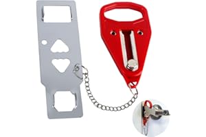 AYNKH Portable Strengthen Door Lock, Self Protect Heavy Duty Extra Anti Theft Lock for Additional Safety and Privacy, Perfect for Travel Hotel Home Apartment