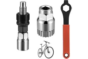 Pizsieat Estrattore Pedivella Bici,Estrattore Movimento Centrale Bici,Smontatore di Pedivelle di Bici con Chiave da 16 mm, per Rimozione di Pedivelle di Biciclette