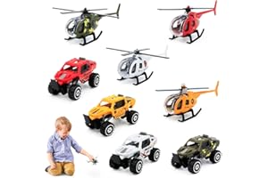 NimblusToy Avion Juguete, 4 Helicóptero y Cohete de Juguete, Aircraft Toy Set, Mini Avión Juguete, Aleación Modelo de Avión, Miniatura de Avión Maqueta de Colleción Juguetes para Niños