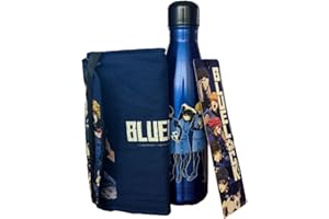 HÔMADICT Homadict - Pack de botella isotérmica Blue Lock + protección manga - Caja decorativa estilo manga - Licencia oficial