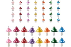Cheriswelry Mixed Shapes Colors Resin Charms Pendants for DIY Jewellery Crafts Keychain Making