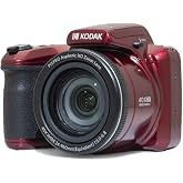 KODAK PIXPRO Astro Zoom AZ405 Digital Camera -20MP, 40x Optical Zoom, 3 inch LCD Screen, 1080P Full HD Video (Red)