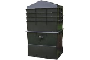 UK Made Wormcity Wormery 4 Composting Trays (100 Litre Size) Black - INCLUDES 500g Worms, Coir Bedding and Worm Food