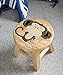 Childrens Pine Wooden Monkey Kids Stool/Chair