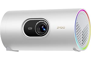 ‎JMGO JMGO PicoPlay 1080P Smart Tragbarer Beamer, GTV, Lizenziertes Netflix, 400 ISO Lumen, 8W Dolby Digital, 3D, HDR10, Mini Projektor mit WiFi & Bluetooth für Zuhause, Outdoor, inkl. Optischem Filter