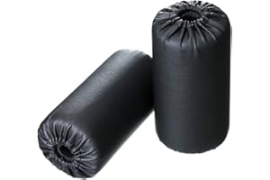 GR8FLEX Foam Foot Pads Rollers Set of a Pair (7"x3.5"x20mm) for Home Gym Exercise Machines Equipments Replacements with 1 Inch Rod