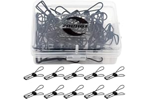 Zoohot paquet de 25 petit noir métal pince dessin - clips utilitaires polyvalents