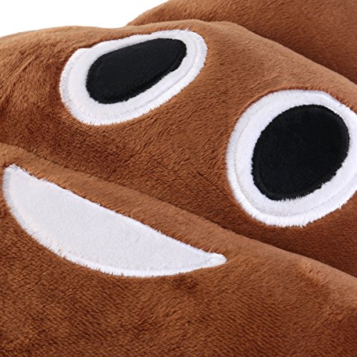 BESTOMZ Rundes Kackhaufen Emoji Plüsch Kissen Spielzeug, 35 x 35 x 10 cm (Kackhaufen Emoticon) - 3