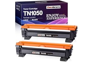 Zambrero TN1050 Toner Sostituzione per Brother TN-1050 TN1050 Cartuccia Toner Compatibile con Brother MFC-1910W MFC-1810 DCP-1610W DCP-1612W DCP-1512 DCP-1510 HL-1212W HL-1210W HL-1112 HL-1110(2 Nero)