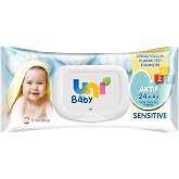 Uni Baby Active Sensitive Baby Wet Wipes 24+ Month 12x90 Pieces