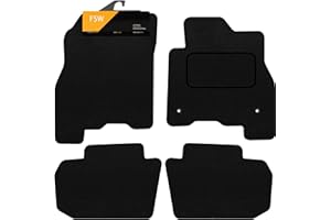 FSW - Tailored Mats - Fits Nissan Leaf 2018 Onwards - Black Carpet - Anti Slip Mat - Non Slip Car Floor Mat, Fitted With Clips & Granulated Backing - 4 Pc Floor Mat Only