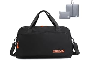 BAGROUPS Torba Podręczna 55x40x23 Lufthansa Składana Wodoodporna Torby Podróżna 55x40x23 cm Duża Rozszerzalna Torby Podręczna do Samolotu Antyzłodziejska Torba Sportowa na Weekend Fitness Damski Męska