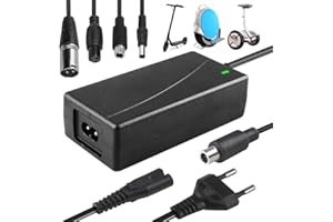 Ladegeräte für Scooter, 42V 2A AC E Scooter Ladekabel, Hoverboard Ladekabel, E Scooter Ladegerät für Elektrofahrräder, mit 4 